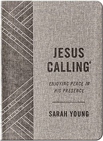 Jesus Calling, Textured Gray Leathersoft, with Full Scriptures by Sarah Young, 9781400215294