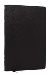 NKJV, Personal Size New Testament, Black Genuine Leather, Red Letter, Comfort Print by Thomas Nelson, 9781400350100