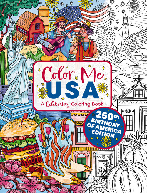 Color Me USA (A Celebratory Coloring Book) by Kaja Kajfez, Izzy Evans, 9781400357260