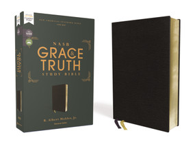 NASB, The Grace and Truth Study Bible (Trustworthy and Practical Insights), Bonded Leather, Black, Red Letter, 1995 Text, Comfort Print by R. Albert Mohler, Jr., Zondervan, 9780310088493