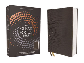 NIV, Clear Focus Bible, Leathersoft, Charcoal Brown (Read more of the Bible with better focus using the Bionic Reading Method), 9780310465553