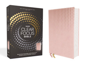 NASB, Clear Focus Bible, Leathersoft, Pink (Read more of the Bible with better focus using the Bionic Reading Method) by Zondervan, 9780310465584
