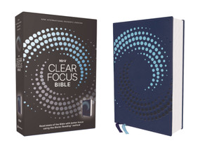 NIrV, Clear Focus Bible, Leathersoft, Navy (Read more of the Bible with better focus using the Bionic Reading Method), 9780310465614