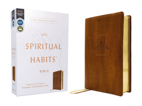 NIV, Spiritual Habits Bible, Leathersoft, Tan, Red Letter, Comfort Print (Learn to Live a Gospel-Centered Life) by Joe Carter, 9780310467885