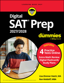 Digital SAT Prep 2027/2028 For Dummies (Book + 4 Full-Length Practice Tests & Flashcards Online) by Lisa Zimmer Hatch, Ron Woldoff, 9781394421510