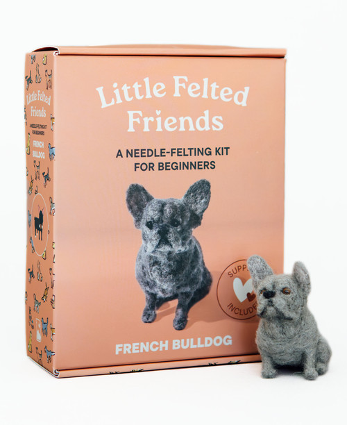 Little Felted Friends: French Bulldog (Dog Needle-Felting Beginner Kits with Needles, Wool, Supplies, and Instructions) by Alyson Gurney, 9781969889097