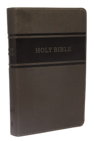 KJV Holy Bible: Deluxe Gift, Gray Leathersoft, Red Letter, Comfort Print: King James Version by Thomas Nelson, 9780718097820