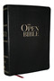 The Open Bible: Read and Discover the Bible for Yourself (KJV, Black Leathersoft, Red Letter, Comfort Print), 9781400352388