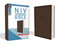 NIV, Value Thinline Bible, Large Print, Leathersoft, Brown, Comfort Print by Zondervan, 9780310448532
