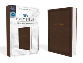 NIV, Holy Bible, Soft Touch Edition, Leathersoft, Brown, Comfort Print by Zondervan, 9780310450467
