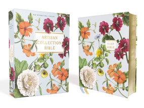 NIV, Artisan Collection Bible, Leathersoft, Blue Floral, Red Letter, Comfort Print by Zondervan, 9780310456865