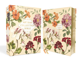 NASB, Artisan Collection Bible, Leathersoft, Almond Floral, Red Letter, 1995 Text, Comfort Print by Zondervan, 9780310456889