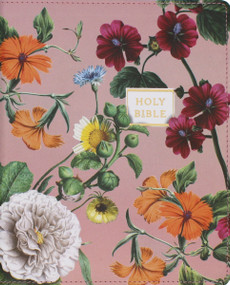NIV, Artisan Collection Bible, Large Print, Leathersoft, Blush Floral, Red Letter, Comfort Print by Zondervan, 9780310465751