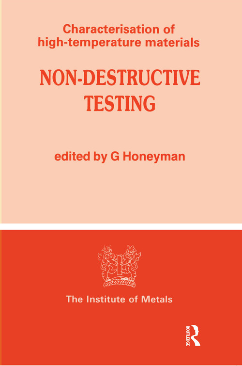 Non-Destructive Testing by G. Honeyman, 9780901462671