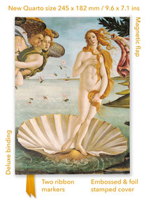 Sandro Botticelli: The Birth of Venus (Foiled Quarto Journal) by Flame Tree Studio, 9781835628874