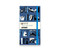 Moomin Bookshelves Blue Flame Tree Sticky Notes Folder by Flame Tree Studio, 9781835628904