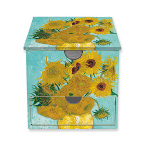 Vincent van Gogh: Sunflowers Memo Box with Drawer by Flame Tree Studio, 9781835629161