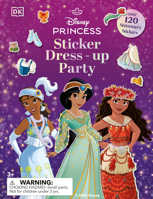 Disney Princess Sticker Dress Up Party by DK, 9798217308880