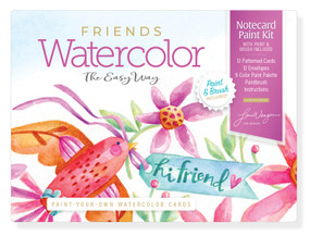 Watercolor the Easy Way Paint-Your-Own Watercolor Cards Friends (Notecard Paint Kit with Paint and Brush Included) by Lori Wenger, 9780764371721
