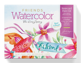 Watercolor the Easy Way Paint-Your-Own Watercolor Cards Friends (Notecard Paint Kit with Paint and Brush Included) by Lori Wenger, 9780764371721