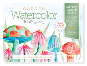 Watercolor the Easy Way Paint-Your-Own Watercolor Cards Garden (Notecard Paint Kit with Paint and Brush Included) by Lori Wenger, 9780764371714
