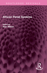 African Penal Systems by Alan Milner, 9781032798431