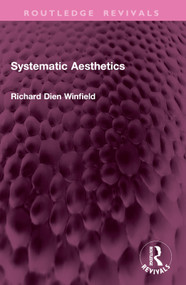 Systematic Aesthetics by Richard Winfield, 9781032782300