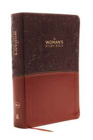 NKJV, The Woman's Study Bible, Leathersoft, Brown/Burgundy, Red Letter, Full-Color Edition by Dorothy Kelley Patterson, Rhonda Kelley, Thomas Nelson, 9780718086770
