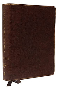 NKJV, Journal the Word Bible, Large Print, Bonded Leather, Brown, Red Letter (Reflect, Journal, or Create Art Next to Your Favorite Verses) by Thomas Nelson, 9780718090890