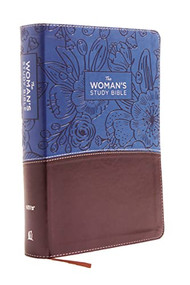 NIV, The Woman's Study Bible, Leathersoft, Blue/Brown, Full-Color, Red Letter (Receiving God's Truth for Balance, Hope, and Transformation) by Dorothy Kelley Patterson, Rhonda Kelley, Thomas Nelson, 9780785215110