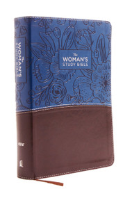NIV, The Woman's Study Bible, Leathersoft, Blue/Brown, Full-Color, Red Letter (Receiving God's Truth for Balance, Hope, and Transformation) by Dorothy Kelley Patterson, Rhonda Kelley, Thomas Nelson, 9780785215110