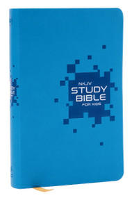 NKJV Study Bible for Kids, Blue Leathersoft (The Premier Study Bible for Children (Ages 7-12)) by Thomas Nelson, 9781400342020