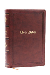 KJV Holy Bible: Personal Size Giant Print, Brown Leathersoft, Red Letter, Comfort Print: King James Version, 9781400345496