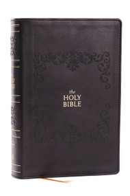 NKJV Bible: Personal Size Giant Print, Black Leathersoft, Holy Bible, Red Letter, Comfort Print: New King James Version, 9781400346318