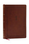 NKJV Giant Print End-of-Verse Reference Bible, Brown Leathersoft, Red Letter, Comfort Print (Holy Bible), 9781400349500