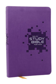 NKJV Study Bible for Kids, Purple Leathersoft (The Premier Study Bible for Children (Ages 7-12)) by Thomas Nelson, 9781400350728