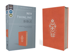 NIV, Thinline Bible, Leathersoft, Coral, Zippered, Red Letter, Comfort Print by Zondervan, 9780310465041