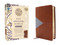NIV Application Bible, Personal Size, Leathersoft, Brown/Blue, Red Letter, Comfort Print (Bringing the Ancient Message of the Bible into Your World) by Zondervan, 9780310465249