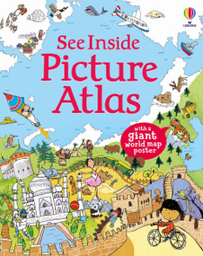 See Inside Picture Atlas, with Map Poster by Alex Frith, Kate Leake, 9781836054542