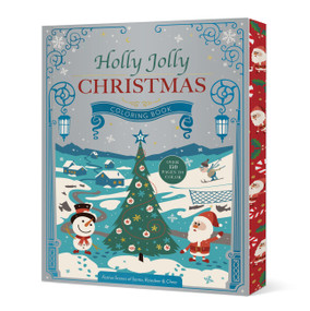 Holly Jolly Christmas Coloring Book (Festive Scenes of Santa, Reindeer & Cheer) by Editors of Chartwell Books, 9780785849216