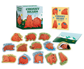 Chonky Bears Magnet Set by Sarah Radziminski, 9798894142333