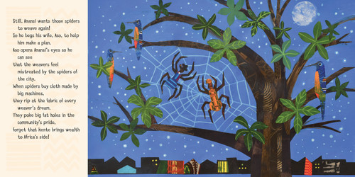 Anansi and the Talking Cloth by Caroline Brewer, Ekua Holmes, Kwasi Asare, 9781623544218
