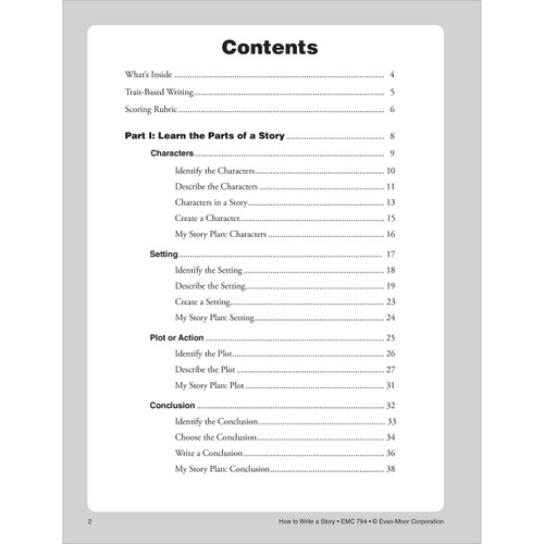 How To Write A Story Grades 4-6+ by Evan-Moor Educational Publishers, 9781557998026