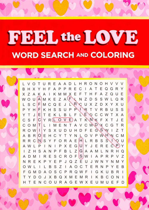 Feel the Love Word Search and Coloring by Editors of Thunder Bay Press, 9781667210544