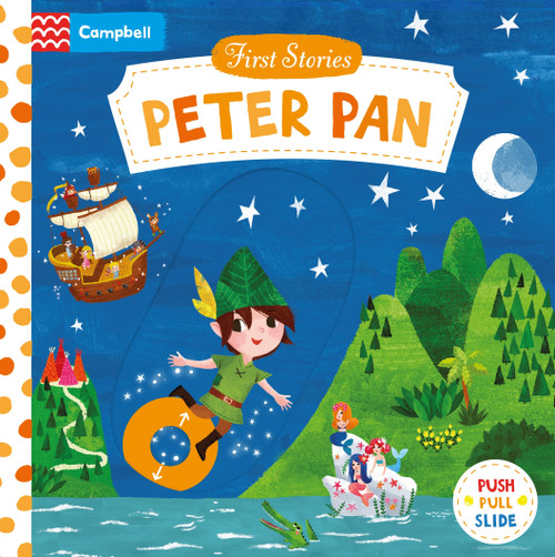 Peter Pan (A Push, Pull, Slide Book) by Miriam Bos, Campbell Books, 9781035083268