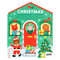 Christmas Coloring Book + Stickers by Petit Collage, 9781797246260