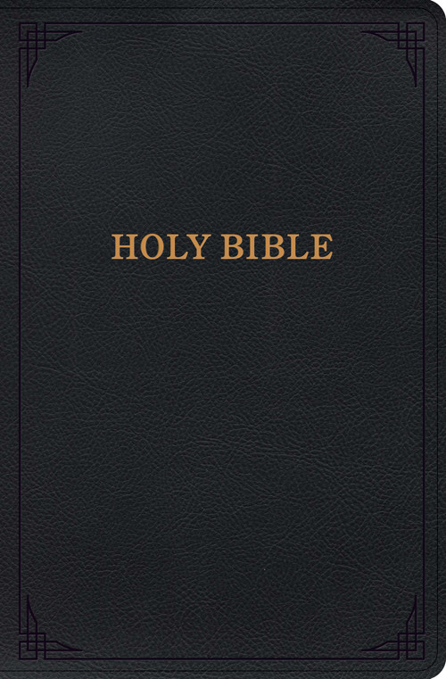 KJV Holy Bible, Giant Print with Cross-References, Black LeatherTouch by Holman Bible Publishers, 9798384503101