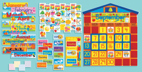 All-in-One Schoolhouse Calendar by Scholastic, 9780439394055
