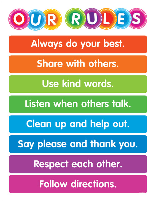 Color Your Classroom Our Rules Chart by Scholastic, 9781338127980
