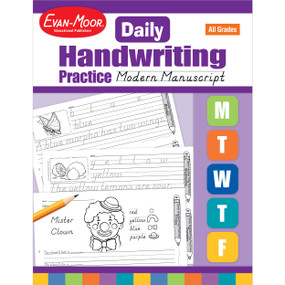 Daily Handwriting Modern Manuscript Te by Evan-Moor Educational Publishers, 9781557997555